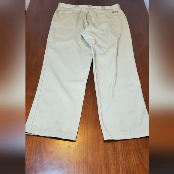 Dickies Original 874 Tan‎ Distressed Work Pants Size 38 x 32 - Picture 7 of 9
